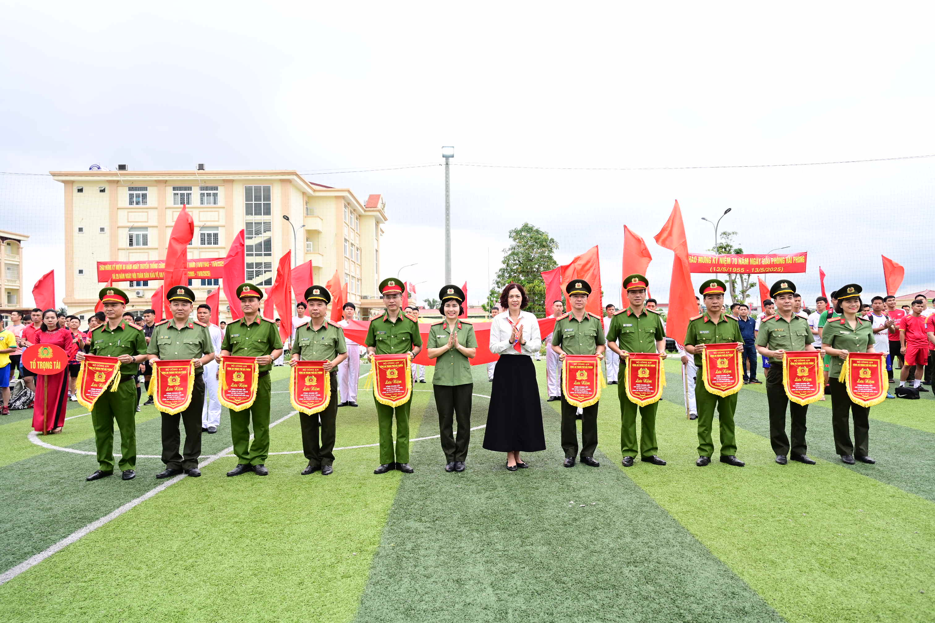 Khai mạc Vòng chung kết Giải Bóng đá nam 7 người và giải Pickleball Công an thành phố Hải Phòng năm 2025